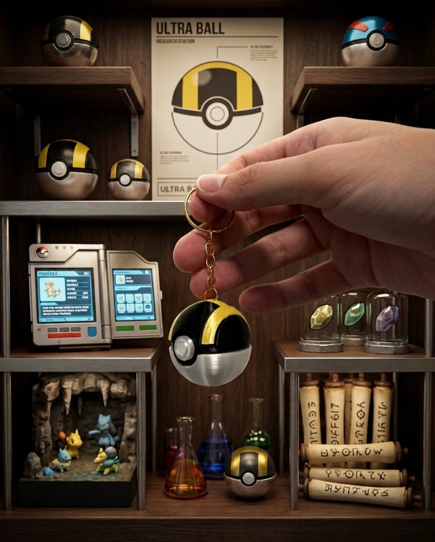 Poke ball clicker keychain collection