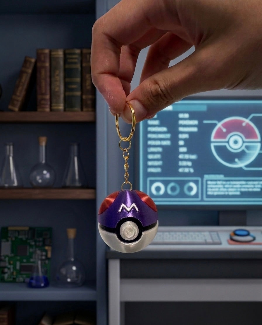 Poke ball clicker keychain collection