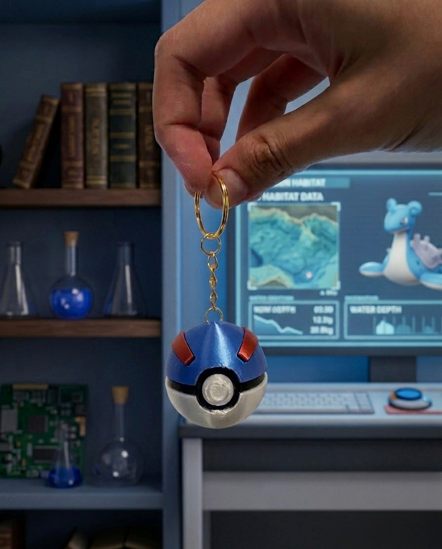 Poke ball clicker keychain collection