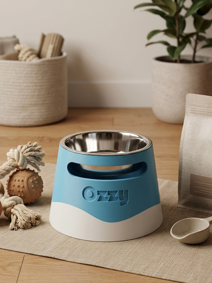 Elevated Pet Bowl Stand – Personalized Name & Size