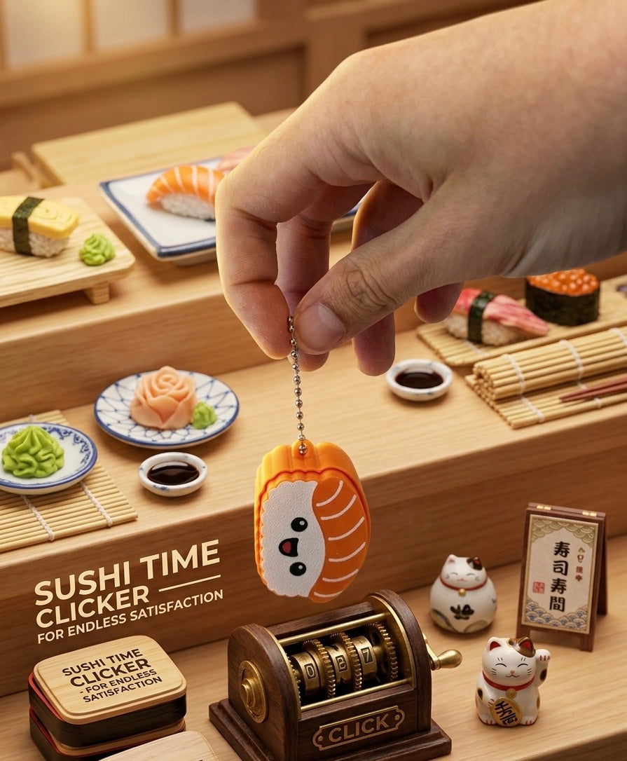 Nigiri clicker buddy keychain