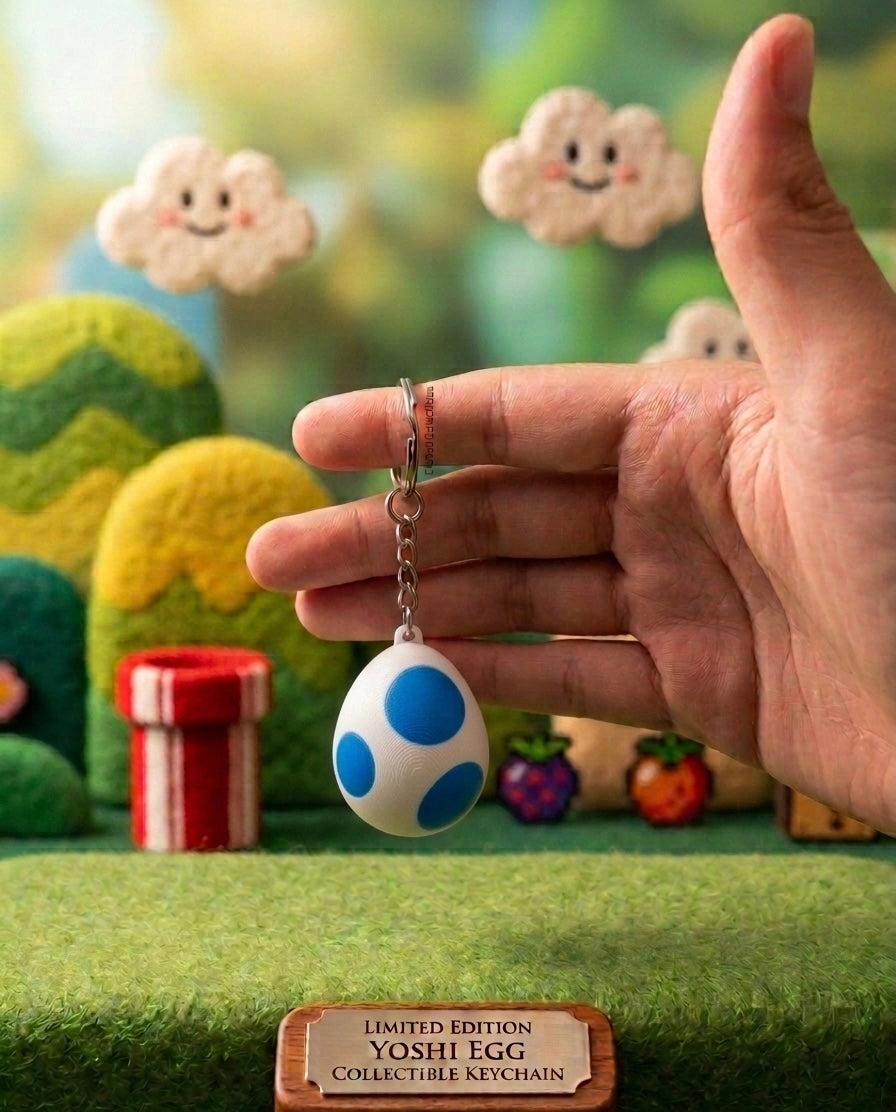 Yoshi egg keychain - Multiple Colors