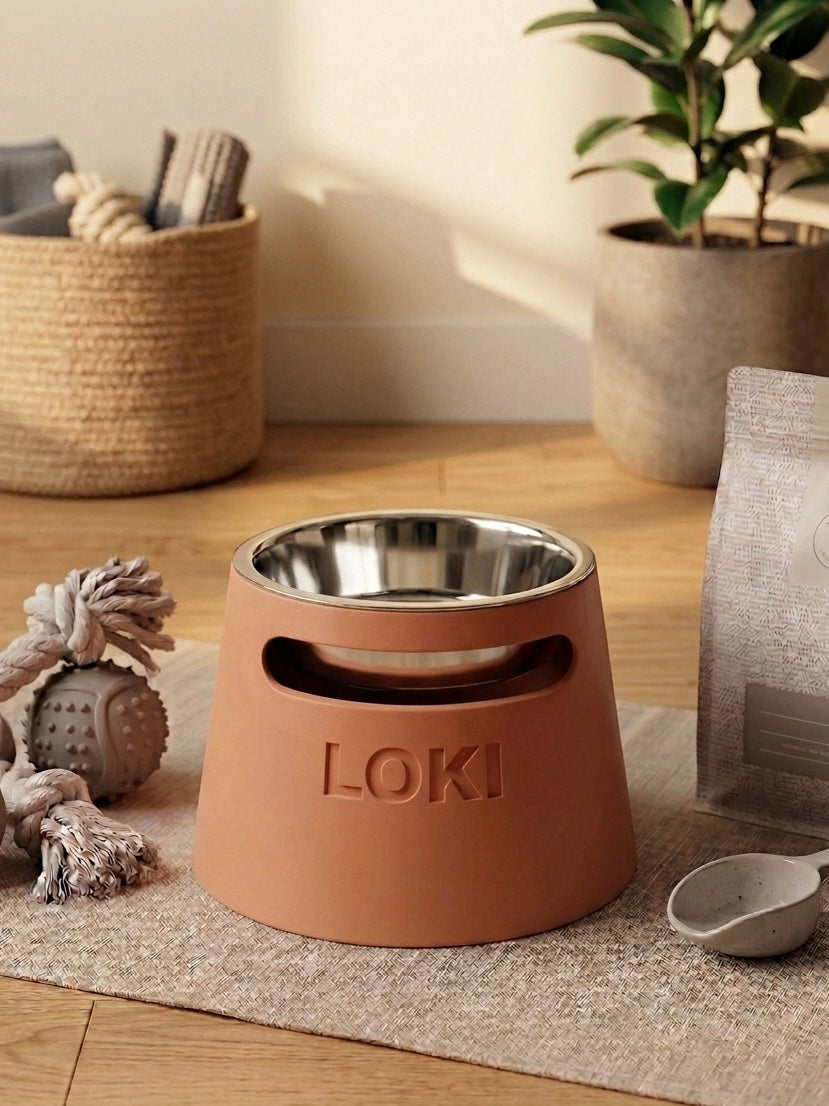 Elevated Pet Bowl Stand – Personalized Name & Size