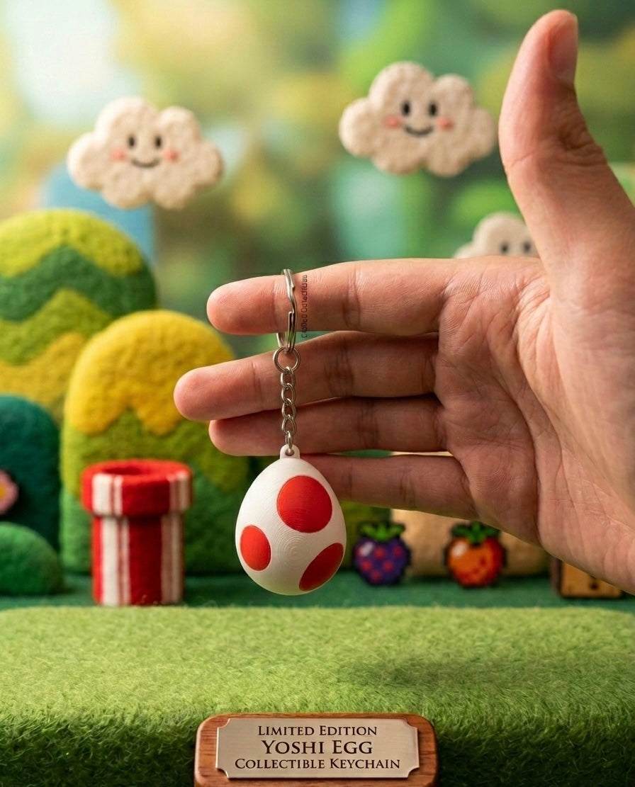 Yoshi egg keychain - Multiple Colors