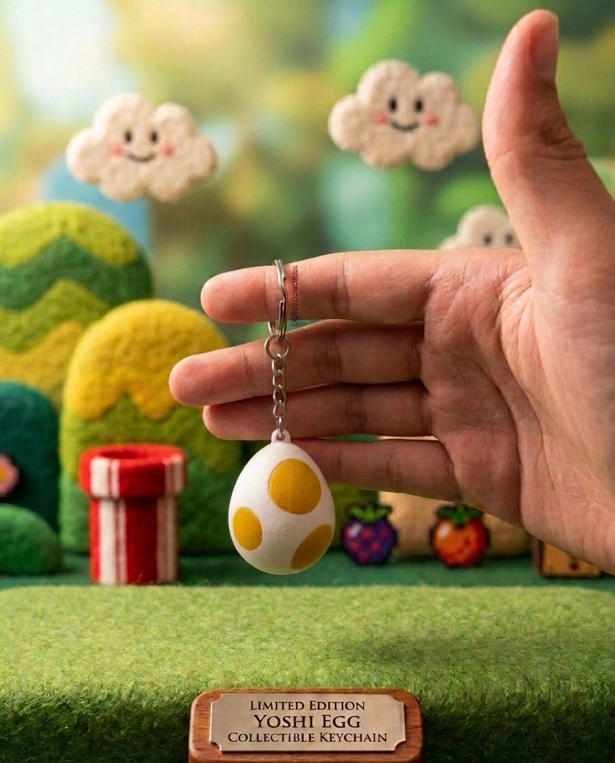 Yoshi egg keychain - Multiple Colors